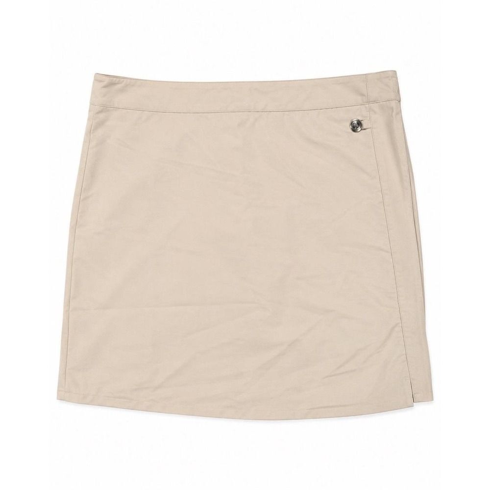 Lizgolf Liz Claiborne Tan Khaki Golf Skort Size 14 Built In Shorts Pockets